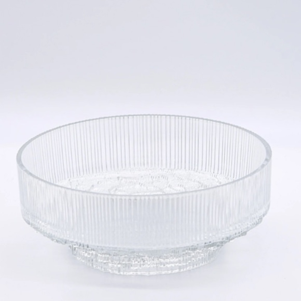 Vintage 1970s Ravenhead Glass Dessert Bowls Topaz Pattern by John Clappison